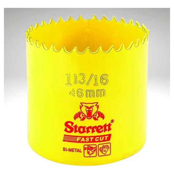 Serra Copo Bi-metal Fast Cut 46mm Starret Profissional Foto 1