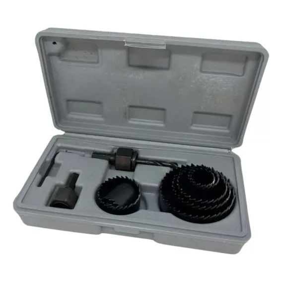Serra Copo Kit Para Madeira Gesso Pvc 11 Peças + Maleta Foto 1