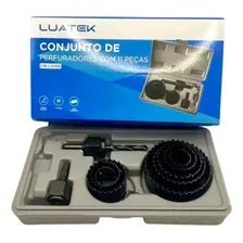 Serra Copo Kit Para Madeira Gesso Pvc 11 Peças + Maleta Foto mini  3