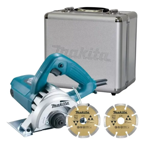 Serra Marmore 4.3/8 220v 4100nh3zx2 Makita C/ Discos Maleta Foto 1