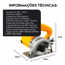 Serra Mármore Vonder SMV 1300S 127v 1300w Foto mini 3