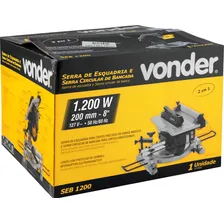 Serra Meia Esquadria Serra Cir. Bancada 8pol Seb-1200 Vonder 110V Foto mini 3