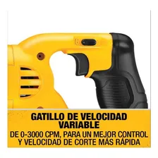 Serra sabre elétrica sem fio DeWalt DCS380B-B3 20V Foto mini 4
