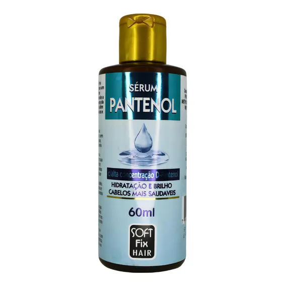 Sérum Capilar Pantenol Soft Fix Hair Hidratação Brilho 60ml Foto 1