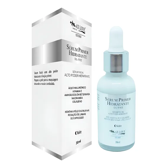 Sérum Primer Hidratante Antioleosidade Oil Free Noite Tom Do Primer Branco Foto 1