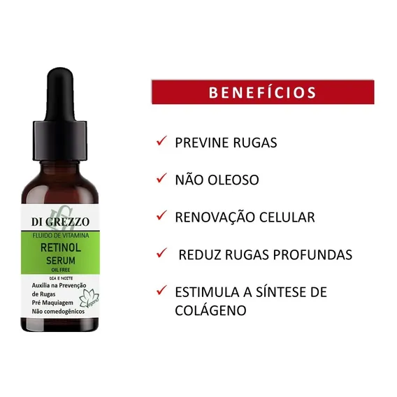 Sérum Retinol + Sérum Vitamina C + Creme Retinol Antirrugas Foto 1