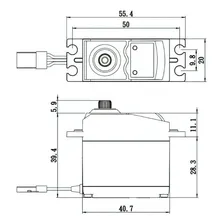 Servo Digital Savox 0252 Sc 0252mg (6volts, 10.5kg, 0.19s) Foto mini 2