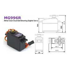 Servo Mg 996r Mg 996 Mg996r Mg996 Engrenagem Metal Tower Pro Foto mini 4