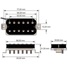 Set Captadores Humbucker Creme Com Moldura Powered By Lace Foto mini  3