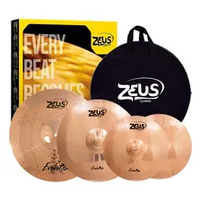 Set De Pratos Zeus Evolution Setc Hi-hat 14 Crash 16 Ride 20 Foto mini 3