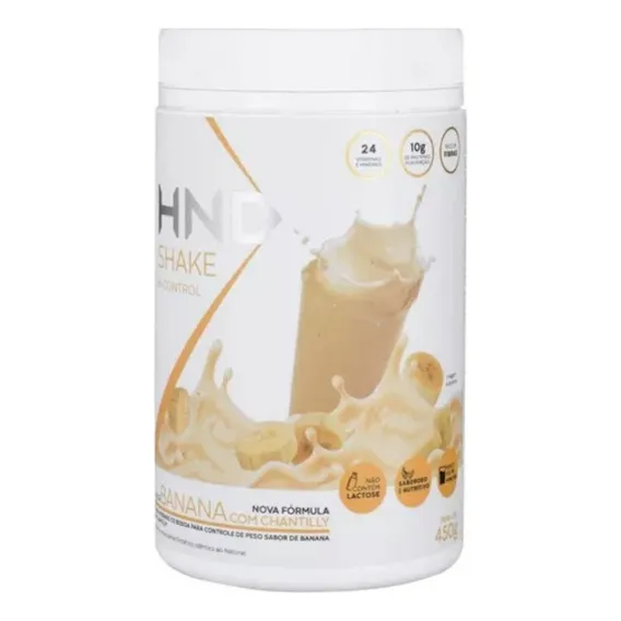 Shake H-control 450g Os Sabores Hinode Sabor Banana Com Chantilly Foto 1