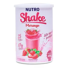 Shake Hipercalórico Com Whey Nutrovit 400g - Morango Foto  mini 1