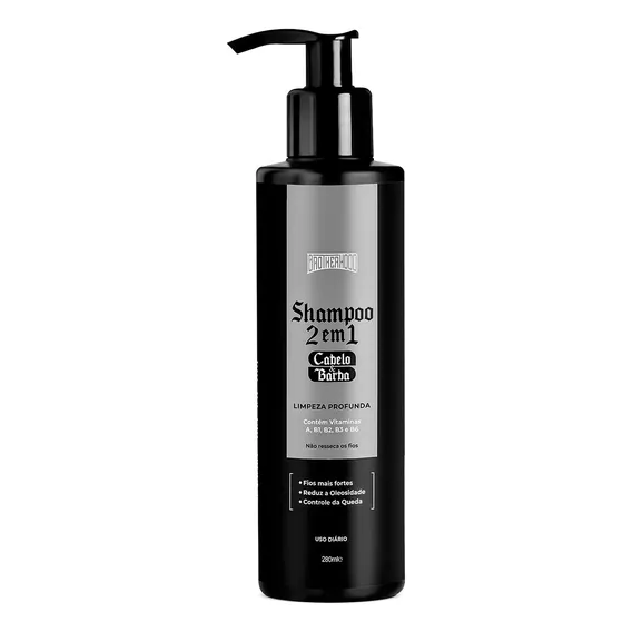 Shampoo 2 Em 1 Cabelo E Barba Bth 280ml Foto 1