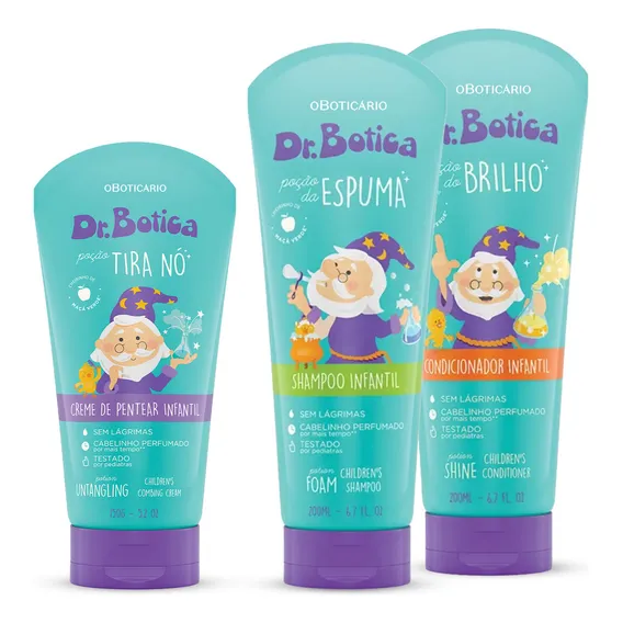 Shampoo 200ml + Condicionador 200ml + Creme Pentear 150g Foto 1