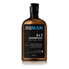 Shampoo 3x1 - Barba Corpo E Cabelo - Human 240ml Foto  mini 1
