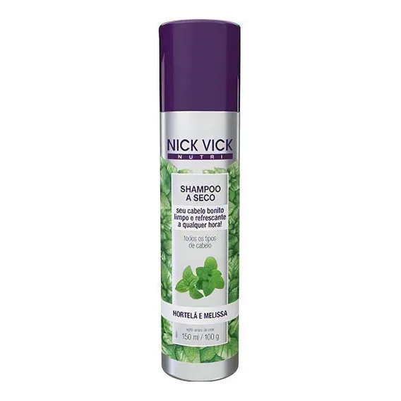 Shampoo A Seco Hortelã E Melissa Nick Vick Nutri 150ml Foto 1