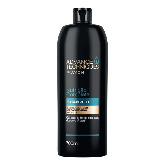 Shampoo Advance Techniques Argan Nutrição Completa Avon Foto 1