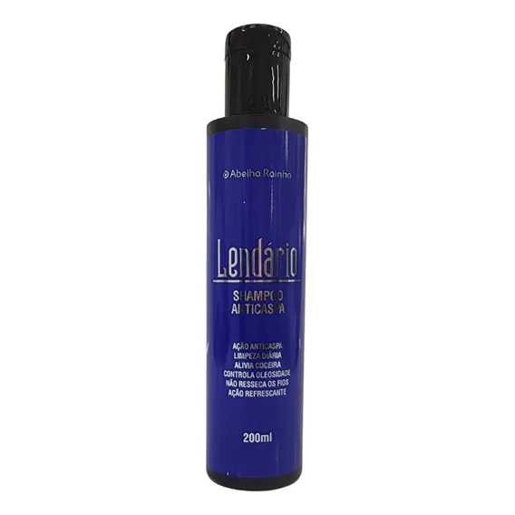 Shampoo Anti Caspa Lendário Abelha Rainha 200ml Foto 1
