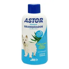 Shampoo Astor Branqueador Cães Mundo Animal - 500ml Fragrância Aloe vera Tom de pelagem recomendado Claro Foto mini 2