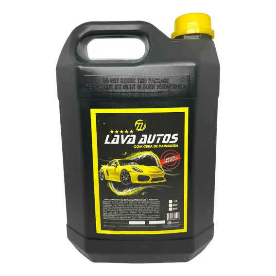 Shampoo Automotivo Lava Autos Concentrado Com Cera 5 Litros Foto 1