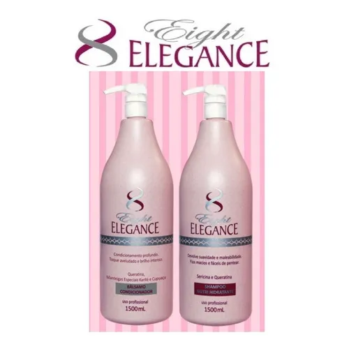 Shampoo + Balsamo Nutri Hidratante Eight Elegance 1,5l Foto 1