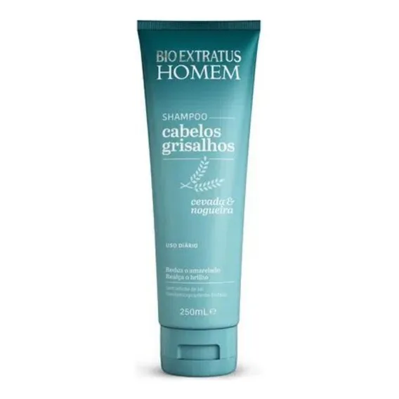 Shampoo Bio Extratus Homem Cabelos Grisalhos 250ml Sem Sal Foto 1