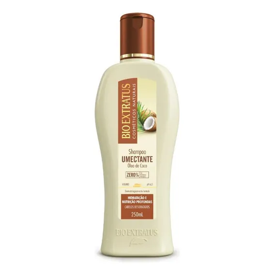 Shampoo Bio Extratus Umectante Óleo De Coco 250ml Foto 1
