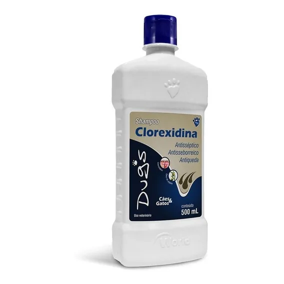 Shampoo Cães Dugs Clorexidina 500 Foto 1
