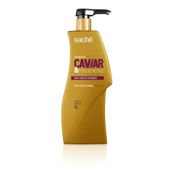 Shampoo Caviar & Perolas Negras Sachê Professional 1l Foto 1