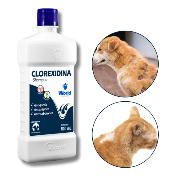 Shampoo Clorexidina Dug's World Clorexidina 500ml CĂŁes Foto 1