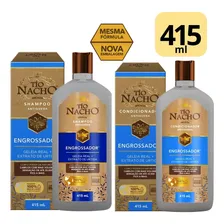 Shampoo Condicionador Kit Tio Nacho Engrossador Cabelo 415ml Foto mini 1