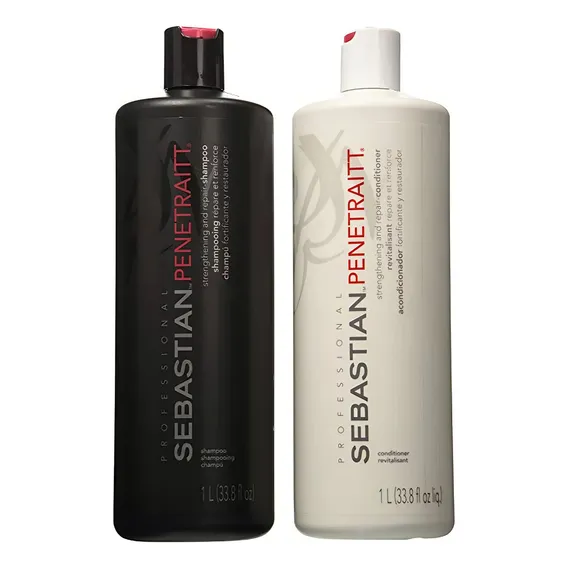 Shampoo+condicionador Sebastian Penetraitt 2l Foto 1