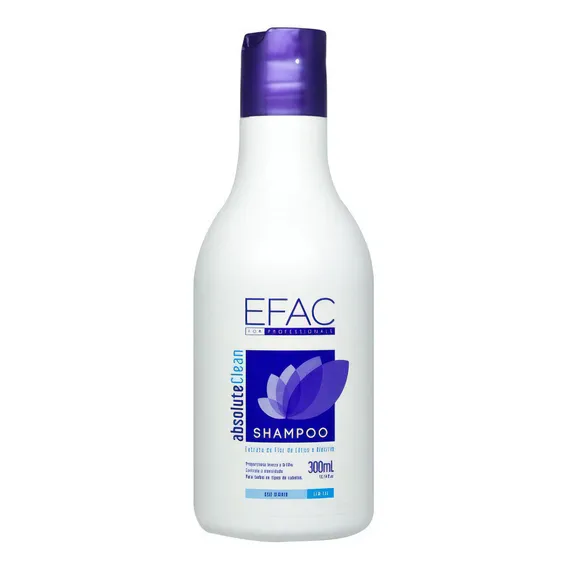 Shampoo Detox Cabelos Oleosos Absolute Clean 300ml Efac Foto 1