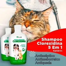 Shampoo E Condicionador Clorexidina 500  Dermatite Canina Fragrância Suave Foto  mini 1