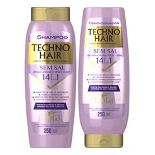 Shampoo e Condicionador Gota Dourada Techno Hair Desamarelador en garrafa de 250mL Foto mini 1