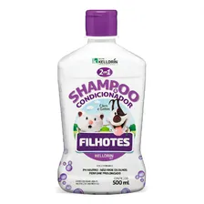 Shampoo e Condicionador Kelldrin Cães e Gatos filhotes 2 Em 1 - 500ml Foto mini 1