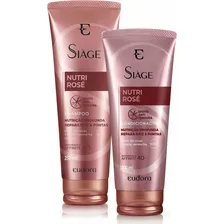 Shampoo Eudora Sià ge Nutri Rosé Linha SÃage Siáge Tratamento De Sià ge En Dosador De 900ml De 900g Foto mini 3