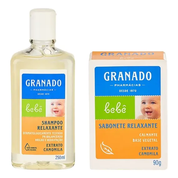 Shampoo Granado Bebe 250ml Camomila + Sab Foto 1