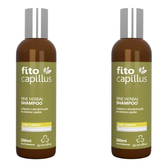 Shampoo Grandha Fito Capillus Fine Herbal Kit Com 2 Unidades Foto 1