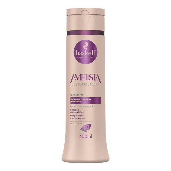 Shampoo Haskell Ametista Desamarelador 300ml Foto 1