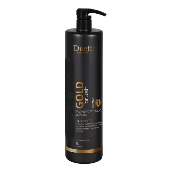 Shampoo Hidratante Gold Brush Duetto Professional 1l Foto 1
