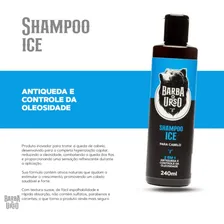 Shampoo Ice Para Barba E Cabelo Antiqueda Barba De Urso 240ml Foto mini  2