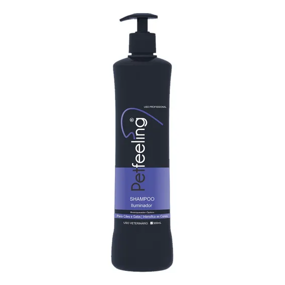 Shampoo Iluminador 500ml Pet Feeling Foto 1