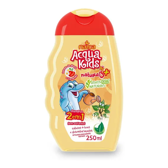 Shampoo Infantil Acqua Kids 2 Em 1 Maçã E Camomila 250ml Foto 1