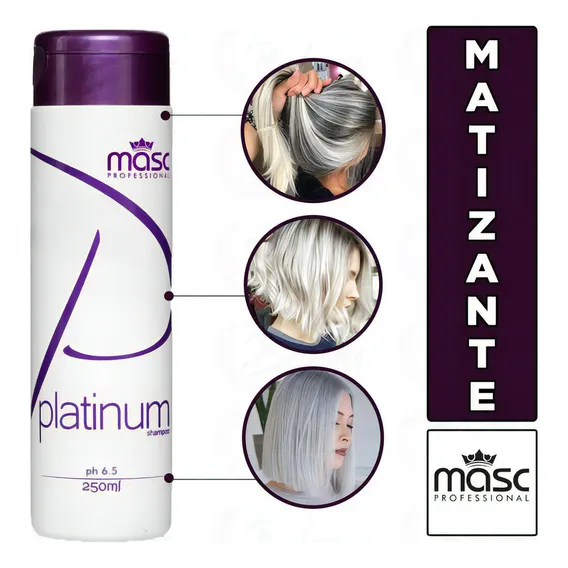 Shampoo Masc Professional Platinum 250g Foto 1