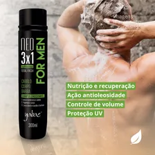 Shampoo masculino 3×1 300ml Yabae Foto mini 4