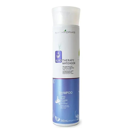 Shampoo Matizador Nathydra's Alho Therapy 340ml Foto 1