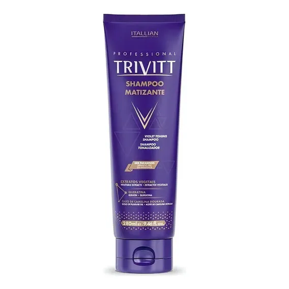 Shampoo Matizante Trivitt 280ml Original Foto 1