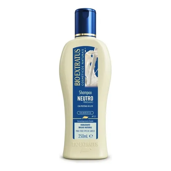 Shampoo Neutro Proteínas Do Leite 250 Bio Extratus Foto 1