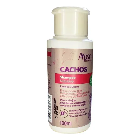 Shampoo Nutritivo Sos Cachos 100ml - Apse - 100% Vegano Foto 1